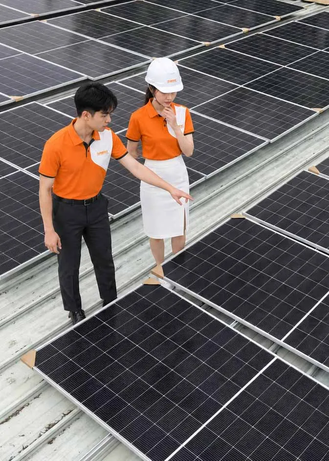 Diện tích mái cần thiết để lắp đặt hệ thống điện mặt trời