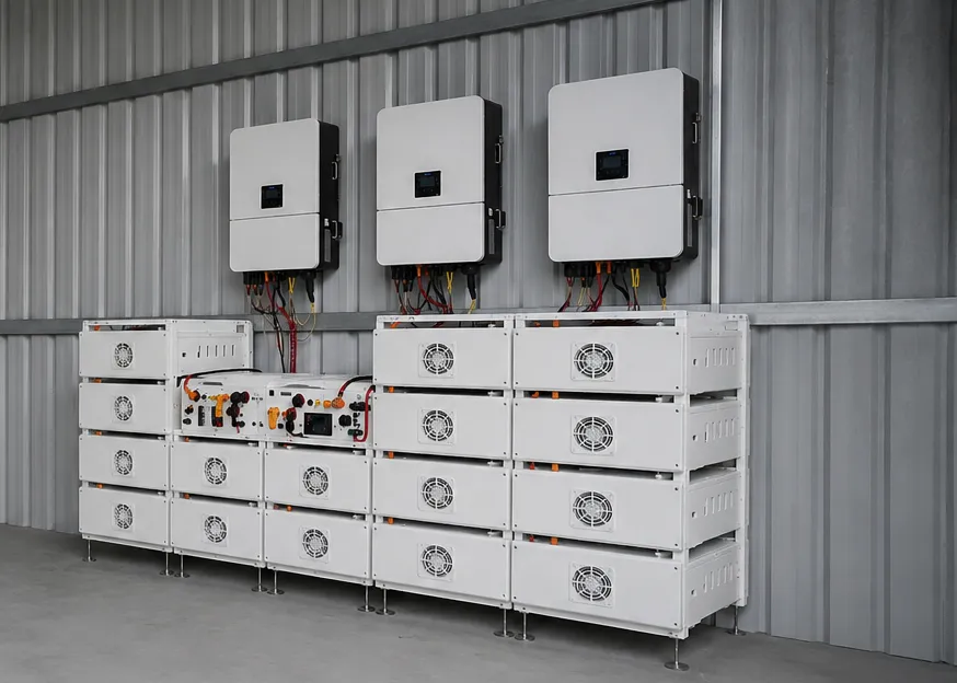 Hòa lưới 100kWp — Nhà máy sản xuất