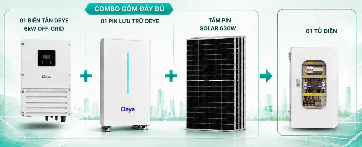 Combo lưu trữ 16kWh
