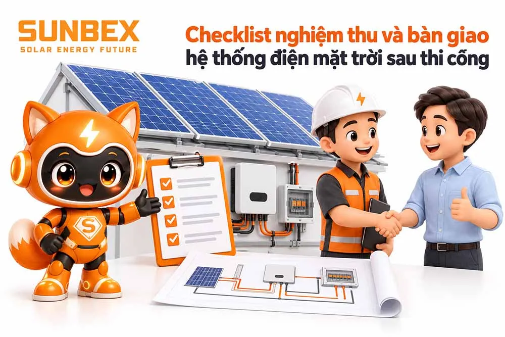 Checklist nghiệm thu khi lắp đặt điện mặt trời