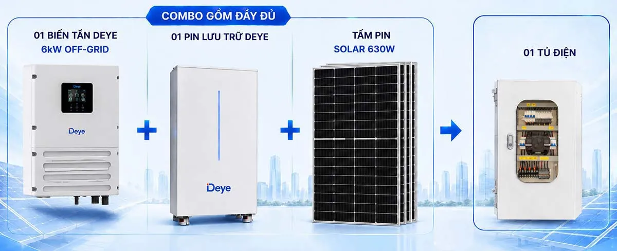 Combo lưu trữ 5kWh